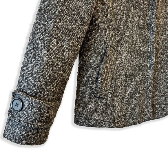 Vintage 80s 90s Le Château Made in Canada Textured Wool Blend Fall Winter Jacket - Picture 4 of 6